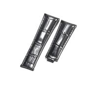 NFJNFCF Bracelet compatible avec Rolex SUBMARINER Yacht-Master DAYTONA GMT en cuir for homme, accessoire de montre 20 mm(Black-no buckle)