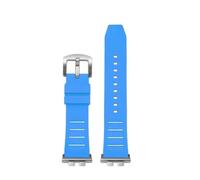 NFJNFCF Bracelet de montre compatible avec Casio GMW-B5000 GM-B2100 GMB2100 GMC-B2100 MRG-B2100D, bracelet de rechange en caoutchouc(Sky blue-silver pin)
