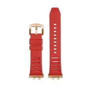 NFJNFCF Bracelet de montre compatible avec Casio GMW-B5000 GM-B2100 GMB2100 GMC-B2100 MRG-B2100D, bracelet de rechange en caoutchouc(Red-rose gold pin)