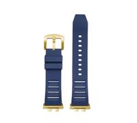 NFJNFCF Bracelet de montre compatible avec Casio GMW-B5000 GM-B2100 GMB2100 GMC-B2100 MRG-B2100D, bracelet de rechange en caoutchouc(Blue-Gold pin)