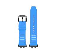 NFJNFCF Bracelet de montre compatible avec Casio GMW-B5000 GM-B2100 GMB2100 GMC-B2100 MRG-B2100D, bracelet de rechange en caoutchouc(Sky blue-black pin)