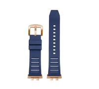 NFJNFCF Bracelet de montre compatible avec Casio GMW-B5000 GM-B2100 GMB2100 GMC-B2100 MRG-B2100D, bracelet de rechange en caoutchouc(Blue-rose gold pin)
