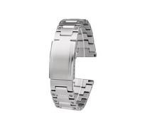 NFJNFCF Bracelet de montre en acier inoxydable 316 compatible avec les montres Seven Fridays M1/M2, Diesel 1657/7395/7406, Casio Big Dial, bracelet for homme 24/26/28(SFD-G16 Silver,24mm)