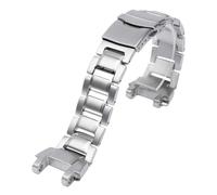 NFJNFCF Bracelet de montre en acier inoxydable compatible avec Casio MTG-B1000 for homme, métal noir mat, solide, accessoires(Silver)