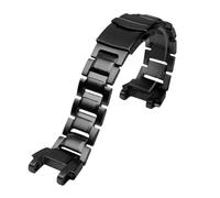 NFJNFCF Bracelet de montre en acier inoxydable compatible avec Casio MTG-B1000 for homme, métal noir mat, solide, accessoires(Svart)