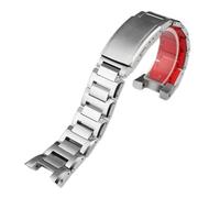 NFJNFCF Bracelet de montre en acier inoxydable compatible avec Hamilton Khaki Navy Devil Fish H78716983 H78716333, bracelets de montre de plongée for hommes, bracelet en caoutchouc(Silver)