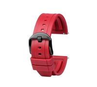 NFJNFCF Bracelet de montre en caoutchouc incurvé 20 mm, 22 mm, 24 mm, compatible avec les montres Omega 300, Seiko et TAG Heuer F1, accessoires de montre en silicone(Antique Black,22mm)