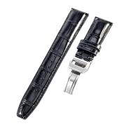 NFJNFCF Bracelet de montre en cuir de vache à texture de bambou compatible avec le chronographe Portugieser Seven Days d'IWC Pilot's, bracelet de montre en cuir véritable 20 22 mm(20mm-Black(S)-ST-Z7)