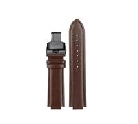 NFJNFCF Bracelet de montre en cuir de vachette compatible avec Casio Edifice EFB-680D-2A ECB-10D, bracelet en cuir for homme, interface convexe, 14 mm(Brown black B)