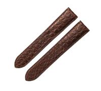 NFJNFCF Bracelet de montre en cuir véritable compatible avec Cartier Blue Balloon London confortable en cuir de crocodile for homme, accessoires 20 22 mm(Brown-No Buckle,24mm)
