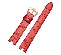 NFJNFCF Bracelet de montre en cuir véritable compatible avec Cartier White Balloon WGBL005 Bracelet pour femme avec boucle ardillon noir, rouge, rose, encoche 16 x 5 mm (or rose), 16mm-5mm, Achat