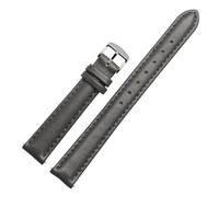 NFJNFCF Bracelet de montre en cuir véritable for femme, compatible avec les modèles Verus FIYTA et Fossil, noir, blanc, rose, marron, 12 mm, 14 mm, 15 mm, 16 mm, 18 mm, 20 mm(Grey sk,16mm)
