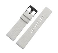 NFJNFCF Bracelet De Montre En Cuir Véritable For Homme, Compatible Avec Diesel DZ7311, DZ7332, DZ7314, DZ1405, DZ4323, Noir Et Marron, 22/24/26/28/30/32 Mm(B white-black,24mm)