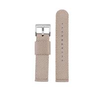 NFJNFCF Bracelet de montre en nylon de 18 mm compatible avec CASIO A168w A158 A159 A168 A169 B650 AQ230 700 MRW200 AEQ-110 Bracelet en toile respirante(A3-silver)