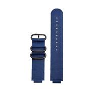 NFJNFCF Bracelet de montre en Nylon modifié Compatible avec Casio AE1200WH/1300/1000/1500 AE-1200 A158W A159, bracelet de sport de plein air étanche 24x18mm(Blue-black)