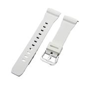 NFJNFCF Bracelet de montre en résine durable et étanche kaki noir vert blanc 16 mm compatible avec le bracelet de montre Casio Octagon GM-S2100 avec boucle ardillon en acier massif(White(MS)-ST-K5)