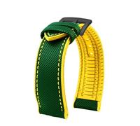 NFJNFCF Bracelet de montre étanche à fond en caoutchouc en nylon de 20 mm, 22 mm, 23 mm, 24 mm, compatible avec Longines IWC Pilot Mark 18, compatible avec le bracelet de montre Seiko Omega Series(Cel