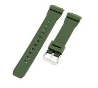 NFJNFCF Bracelet de montre étanche en résine durable Kaki Noir Vert Blanc 16 mm Compatible avec Casio Octagon GM-S2100 Bracelet de montre en acier massif Boucle ardillon, 16mm, Résine, Pas de pierre