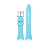 NFJNFCF Bracelet de montre étanche en silicone for homme, compatible avec les montres Citizen NJ0150/NJ0151/NJ0158, série Colorful Green Water Ghost(Sky blue sk)