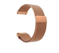 NFJNFCF Bracelet de montre fin en acier inoxydable à mailles milanaises aimantées de 12, 14, 15, 16, 18, 20 et 22 mm(Rose gold,16mm)
