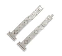 NFJNFCF Bracelet de montre for femme en acier inoxydable à dégagement rapide, compatible avec Casio SHE-5010 5011 5007 5020, 18 mm, or/or rose/argent(Starlight color)