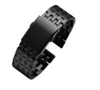 NFJNFCF Bracelet de montre for homme en acier inoxydable, compatible avec Diesel DZ4316, DZ7395, DZ7305, DZ4283, DZ7314, 22 mm, 24 mm, 26 mm, 28 mm, 30 mm(7 beads black,26mm)