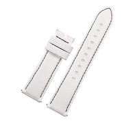 NFJNFCF Bracelet de montre inférieur en cuir de nylon compatible avec Seiko No.5 Street Fighter CO de marque SRPF19K1/SRPF20K1 Bracelet de montre étanche 22 mm(White black-no BK)