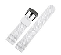 NFJNFCF Bracelet en caoutchouc de plongée de 22 mm compatible avec la montre Seiko SKX007 PROSPEX SRP777J1 No.5 Water Ghost Abalone Men Sport Bracelet de montre en silicone(J06 white-black)