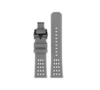 NFJNFCF Bracelet en caoutchouc fluoré compatible avec les montres Omega Seiko à dégagement rapide (20-22 mm) et les montres connectées Tropic en silicone (Huawei)(Gray black,20mm)