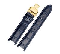 NFJNFCF Bracelet en cuir de vache compatible avec la montre Michael Kors MK5774 2425/43, bracelet concave ciel étoilé for femme, accessoires de montre Mike Coles, noir/rouge/bleu(Dark blue gk)