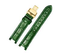 NFJNFCF Bracelet en cuir de vache compatible avec la montre Michael Kors MK5774 2425/43, bracelet concave ciel étoilé for femme, accessoires de montre Mike Coles, noir/rouge/bleu(Green gk)