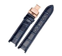 NFJNFCF Bracelet en cuir de vache compatible avec la montre Michael Kors MK5774 2425/43, bracelet concave ciel étoilé for femme, accessoires de montre Mike Coles, noir/rouge/bleu(Dark blue rk)