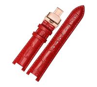 NFJNFCF Bracelet en cuir de vache compatible avec la montre Michael Kors MK5774 2425/43, bracelet concave ciel étoilé for femme, accessoires de montre Mike Coles, noir/rouge/bleu(Red rk)