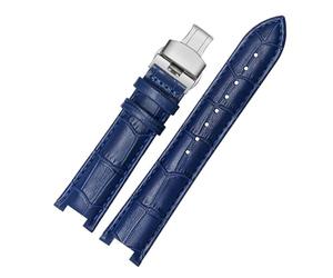 NFJNFCF Bracelet en cuir de vache compatible avec la montre Michael Kors MK5774 2425/43, bracelet concave ciel étoilé for femme, accessoires de montre Mike Coles, noir/rouge/bleu(Royal blue sk)