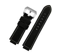 NFJNFCF Bracelet vintage en cuir de vachette mat compatible avec bracelet Timex T2N721, T2N720, TW2T76300, TW2T76500, bracelet en caoutchouc surélevé, ceinture à marée, 24 x 16 mm, 24x16mm, Achat