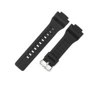 NFJNFCF Compatible avec Casio AEQ-110W SGW-300H AQ-S810W Bracelet de montre ultra durable Bracelet en silicone antidérapant de 18 mm Boucle en acier massif Bracelet de sport noir(Black-Steel-K5)