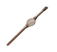 NFJNFCF Compatible avec Fossil Es3077 Es2830 Es3262 Es3060 Bracelet en cuir de vache véritable for femme, confortable et respirant, petite taille, 8 mm(Coffee-Rose-K1)