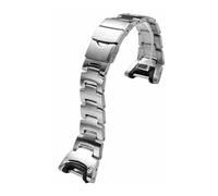 NFJNFCF Compatible avec la montre Casio PROTREK série PRG-110T/Y PRW-1300Y en alliage de titane modifié avec chaîne noire/acier for homme(Silver)