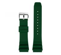 NFJNFCF Compatible avec la montre de plongée Casio Swordfish MDV-106 MTP-VD01 MDV-107 Efr-303l Series Bracelet en résine de silicone vert 22 mm étanche(Green-silver,22mm)