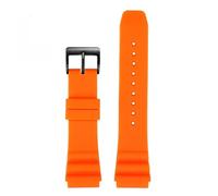 NFJNFCF Compatible avec la montre de plongée Casio Swordfish MDV-106 MTP-VD01 MDV-107 Efr-303l Series Bracelet en résine de silicone vert 22 mm étanche(Orange-black,22mm)