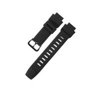 NFJNFCF Compatible avec la série Casio PRO TREK Bracelet de montre en silicone léger et respirant de 18 mm noir avec interface convexe spéciale et boucle en acier(Black-Black-K5)