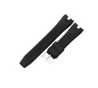 NFJNFCF Compatible avec l'interface Citizen Arc Aw1475 Aw1476 Ca4154 Ca4155 Panther Black Watch Bracelet de montre en silicone durable anti-allergie de 24 mm(Black-Steel-K9)