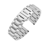 NFJNFCF Compatible avec Tissot Rossini CITIZEN Longines Bracelet en acier inoxydable à extrémité incurvée 14 16 17 18 19 mm 20 mm 21 mm 22 mm 23 mm Bracelet en acier Montre St(Silver,Width 19mm)