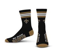 NFL 4 à rayures Deuce Crew Socks-new Orleans Saints-medium