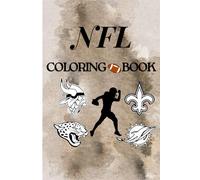 NFL Bolt & Easy Coloring Book for Kids: An activity book that includes the logos of American football teams, along with images of their most prominent players (Coloring Fun)