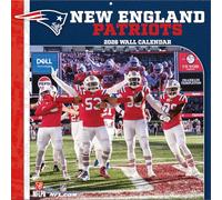NFL Calendrier mural 2026 New England Patriots 30 x 60 cm