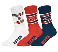 NFL Chicago Bears Lot de 3 paires de chaussettes de sport unisexes