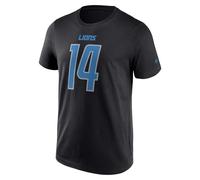NFL Detroit Lions Name and Number Graphic Amon-Ra St. Brown #14 T-shirt noir, Noir , M