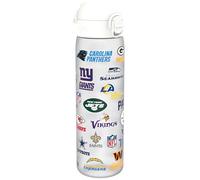 NFL Équipes Multiples Gourde, 500ml, Anti-Fuite, Facile à Ouvrir, Verrouillage Sécurisé, Lavable en Lave-vaisselle, Poignée de Transport, S'adapte aux Porte-gobelets, Facile à Nettoyer
