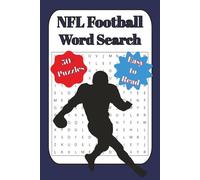 NFL Football Word Search Book: Word Searches with Easy to Read Print about NFl Team, NFL Rules, NFL Equipment and more | 6x9 inches, 120 pages | 50+ Puzzles … Gift for Vacations & Holidays